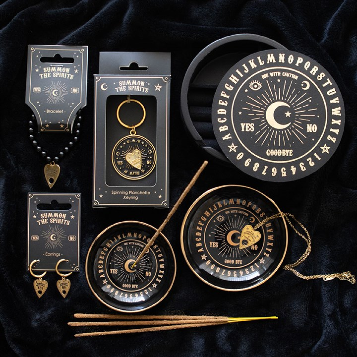 The Rotating Oracle / Spinning Talking Board Planchette Keyring