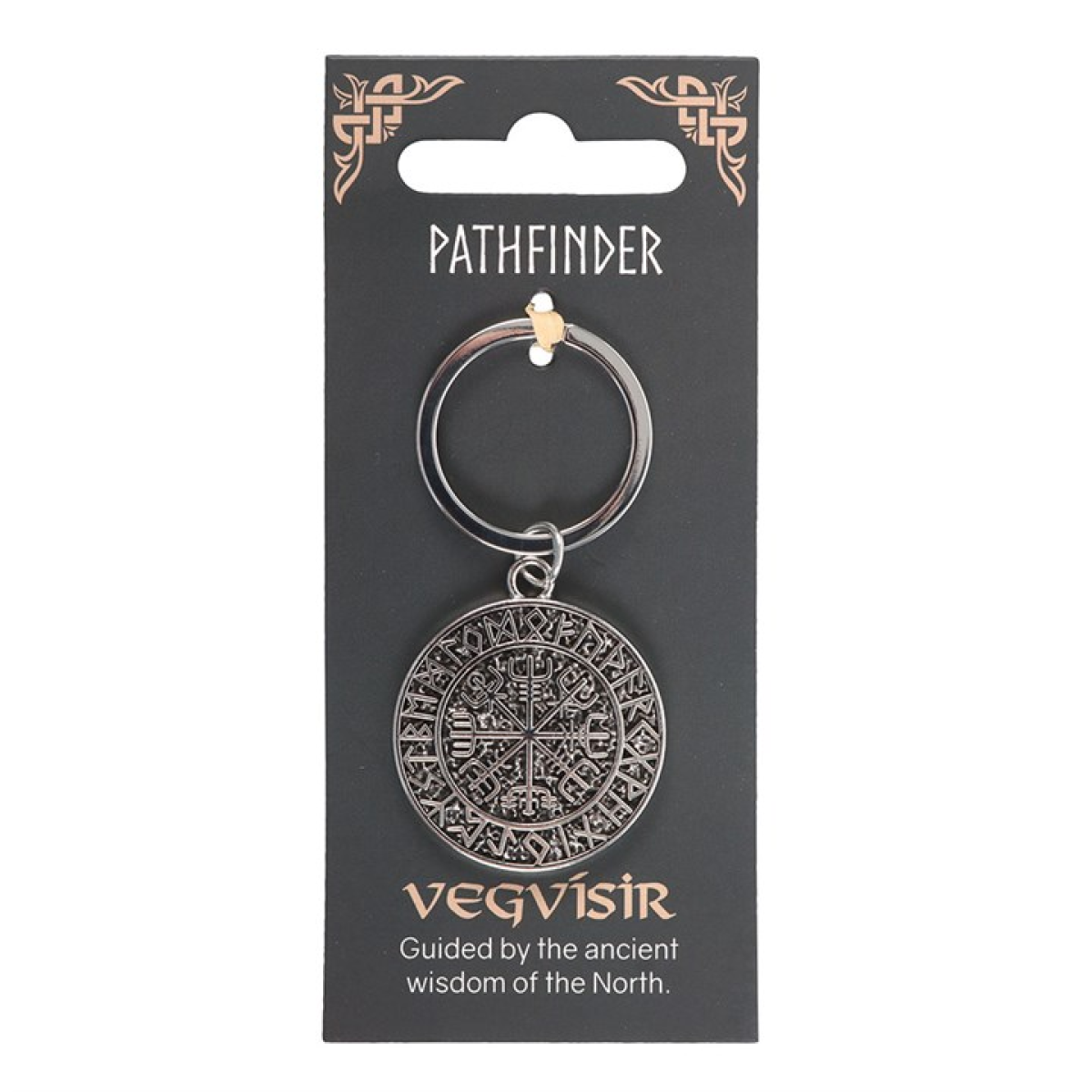 Pathfinder / Vegvísir Viking Compass Alloy Keyring
