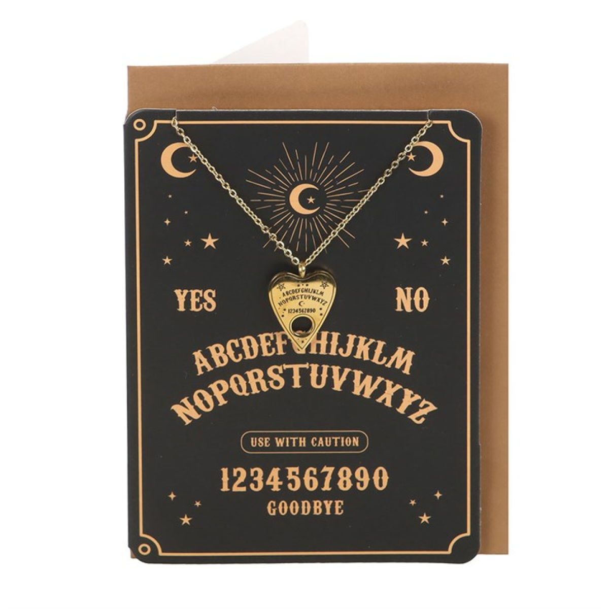 The Seer’s Token / Mystical Planchette Necklace & Card Gift Set
