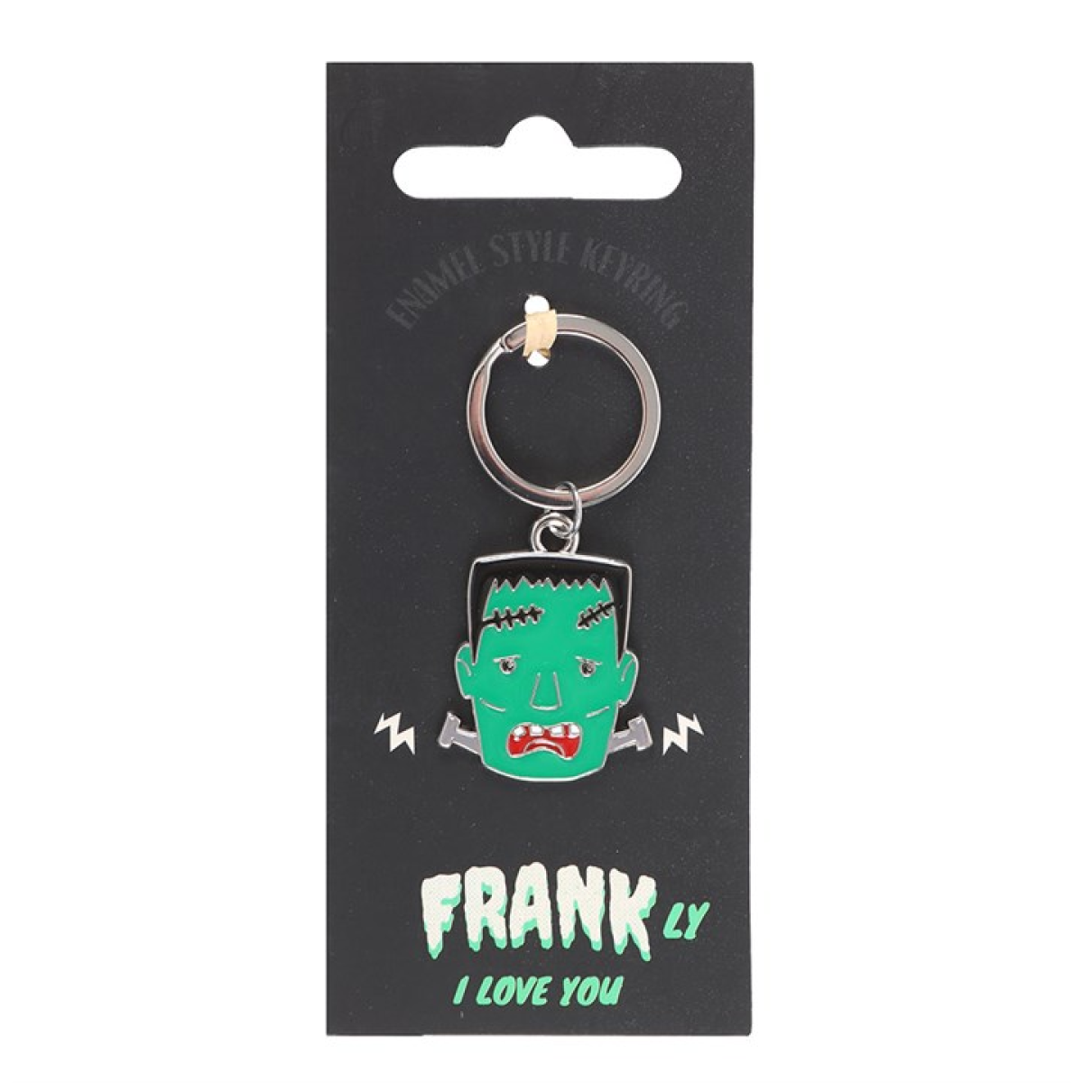 Monster Frank / Frankenstein Inspired Enamel Keyring