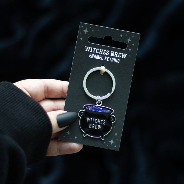 Witches Brew / Enamel Cauldron Keyring