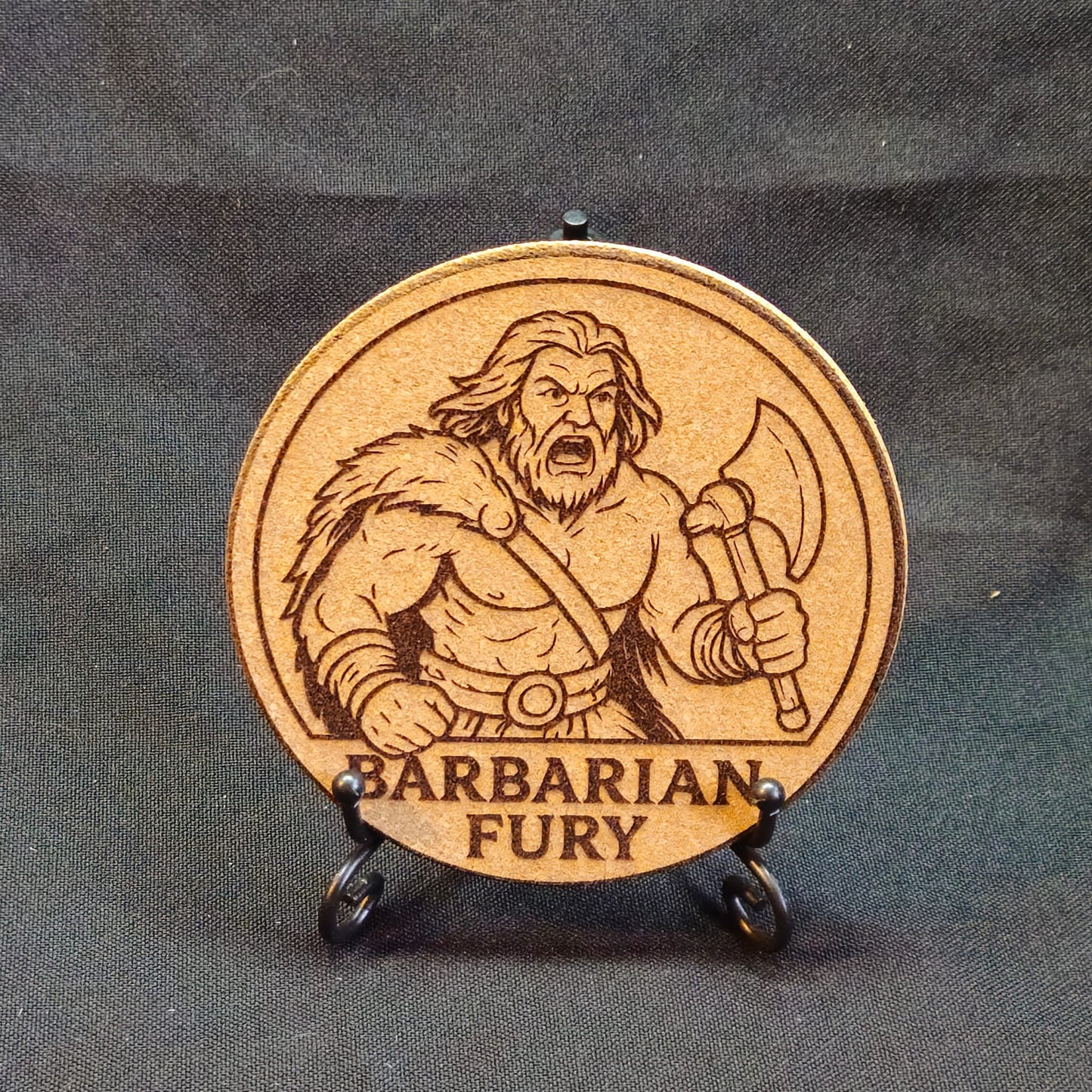 Roll For Initiative / Laser Engraved TTRPG Cork Coasters