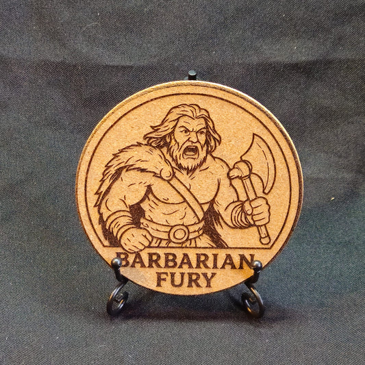 Roll For Initiative / Laser Engraved TTRPG Cork Coasters