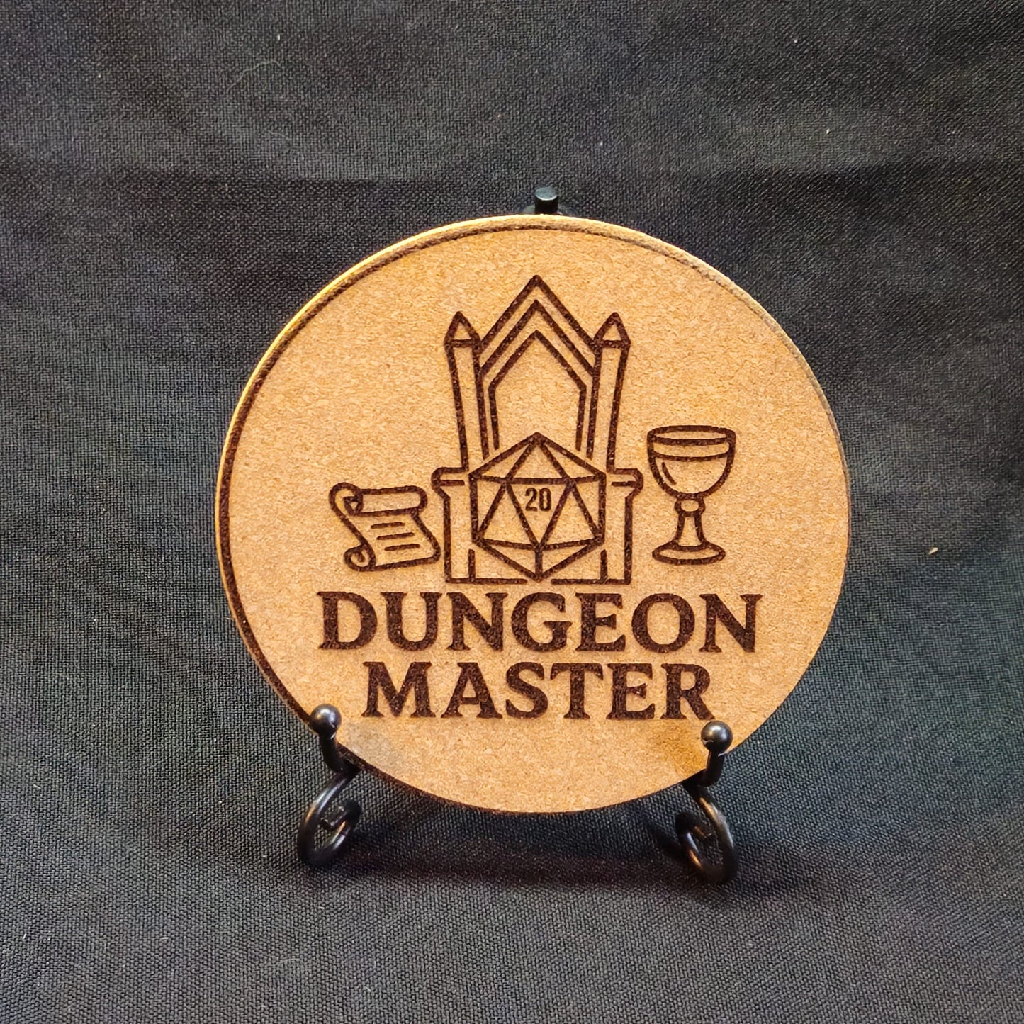 Roll For Initiative / Laser Engraved TTRPG Cork Coasters