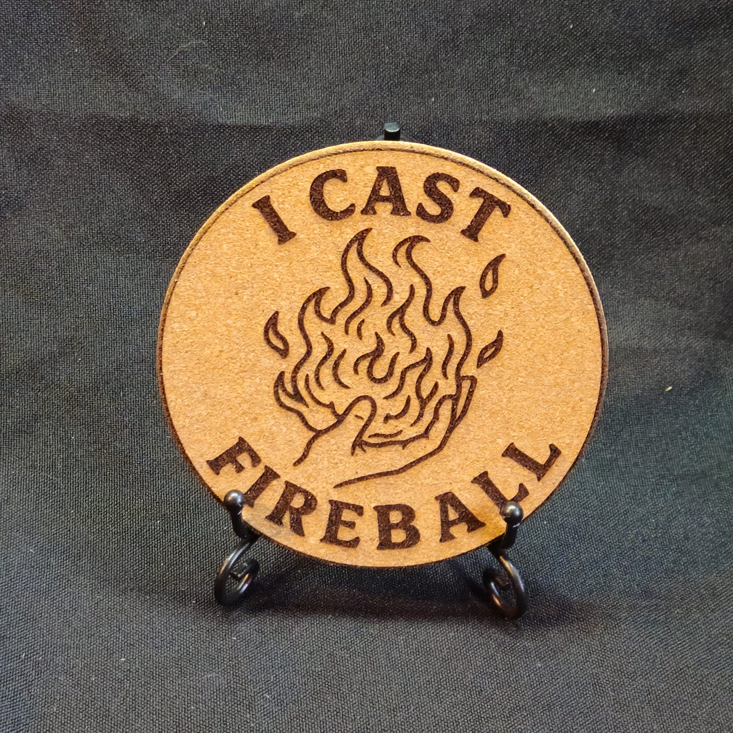 Roll For Initiative / Laser Engraved TTRPG Cork Coasters