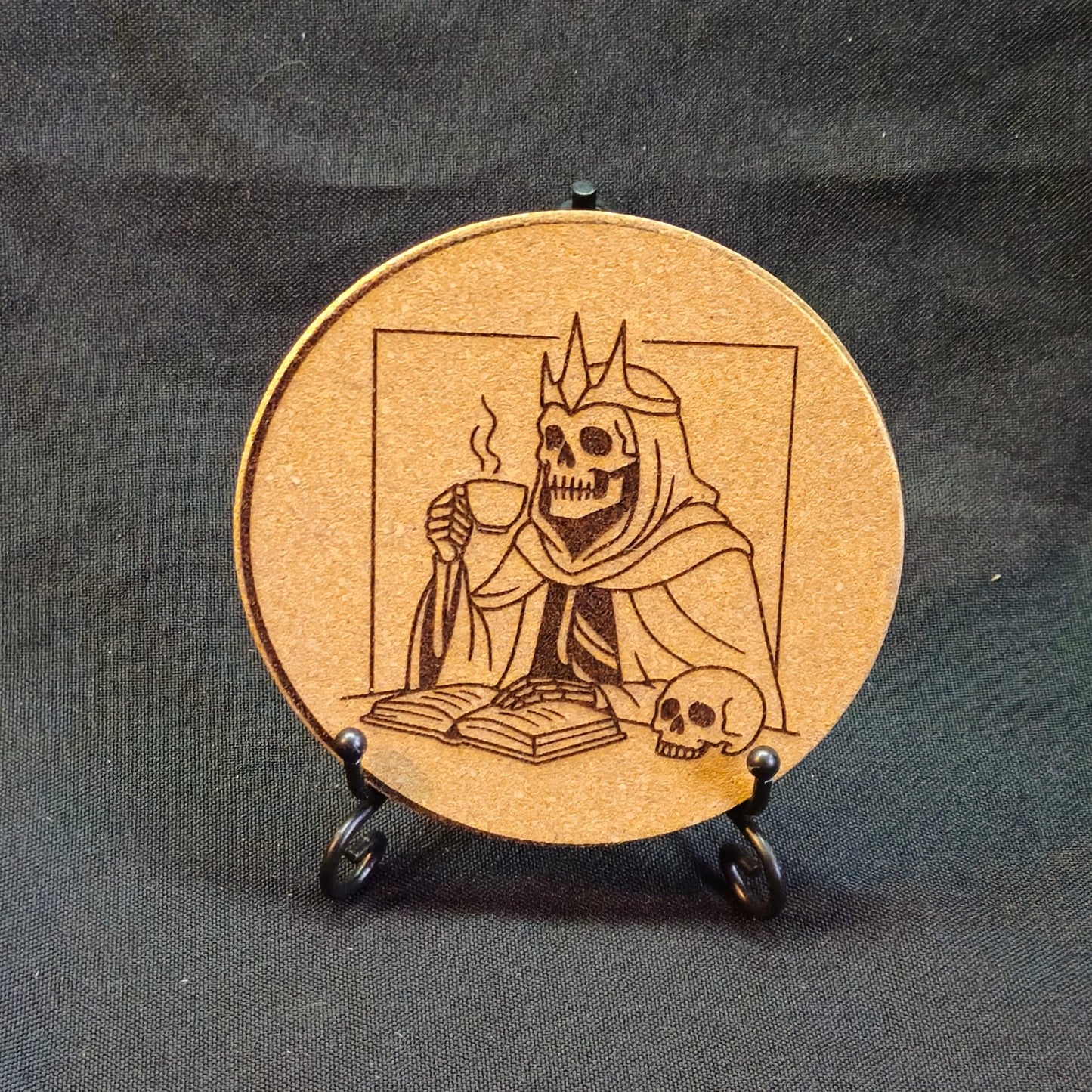 Roll For Initiative / Laser Engraved TTRPG Cork Coasters