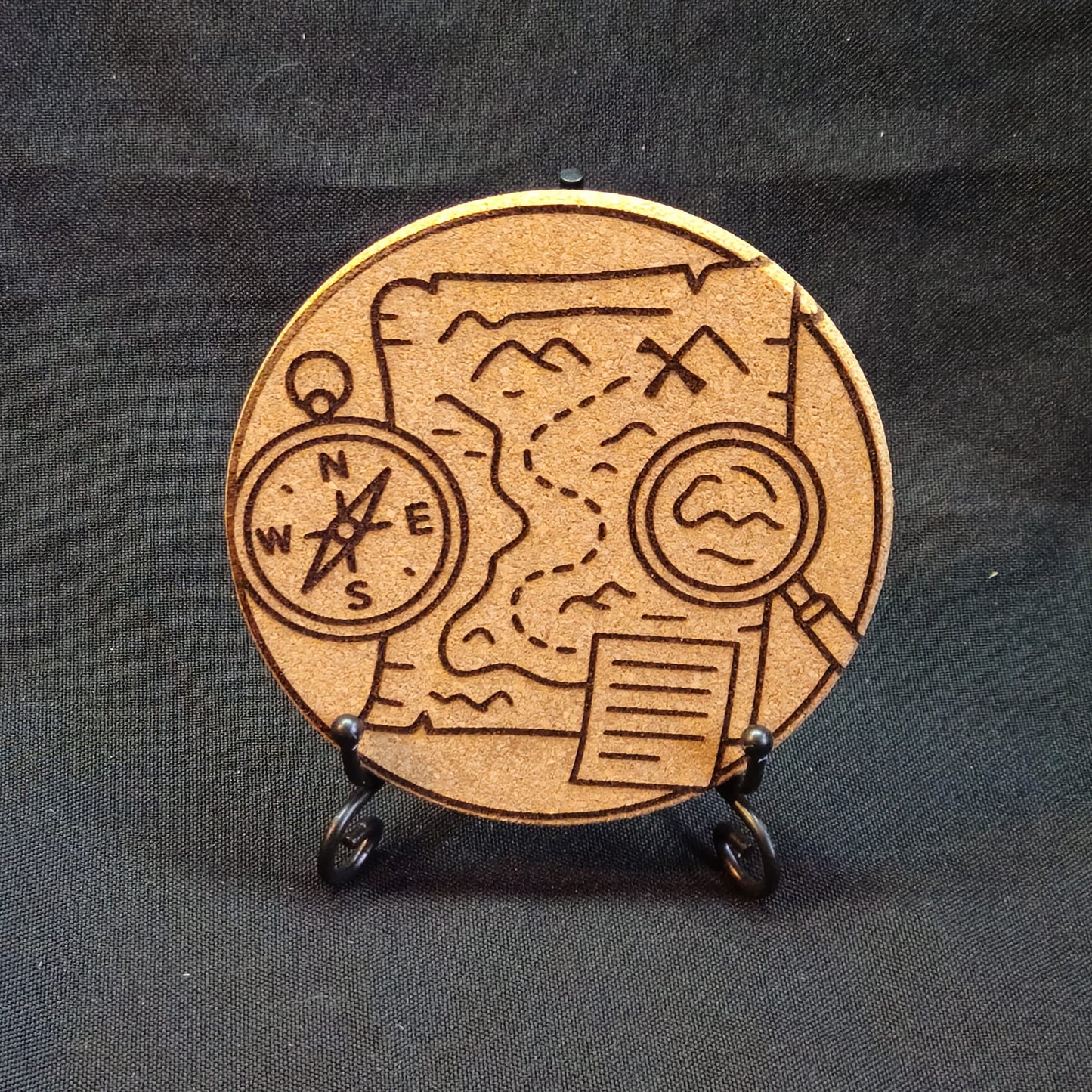 Roll For Initiative / Laser Engraved TTRPG Cork Coasters
