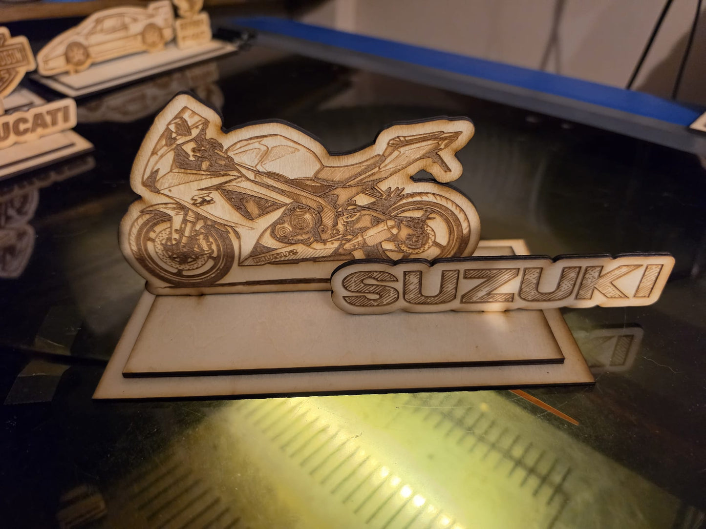 Heart in the Machine / Laser Etched Mechanical Specimen Plaque