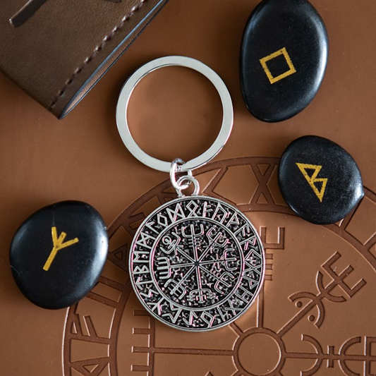 Pathfinder / Vegvísir Viking Compass Alloy Keyring