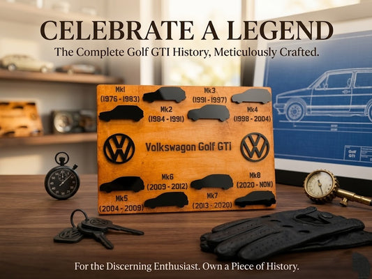 Automotive Heritage Timeline / Custom Car History Wooden Plaque